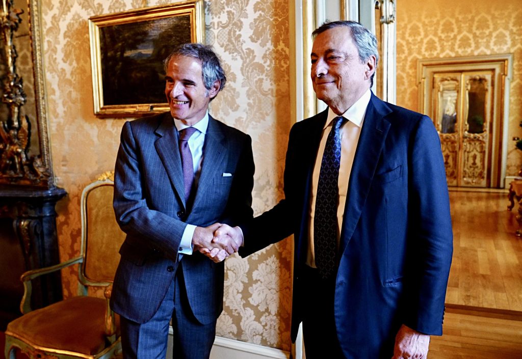 Draghi-Grossi a colloquio