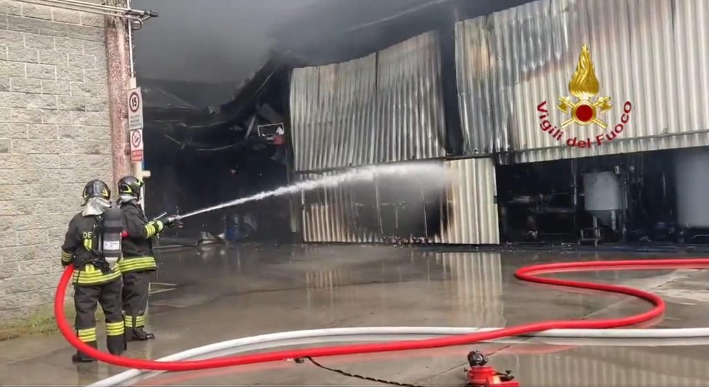 Incendio Nitrolchimica, valori inquinanti sotto controllo