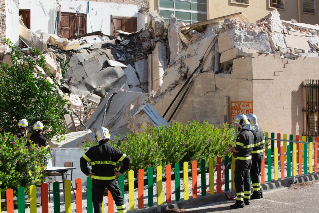 Cagliari, primi quattro indagati per il crollo di un edificio Ansa / Fabio Murru