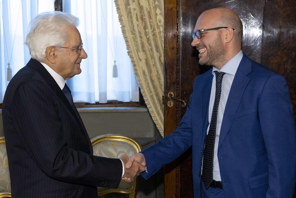 Fontana da Mattarella al Quirinale ANSA/UFFICIO STAMPA QUIRINALE/PAOLO GIANDOTTI