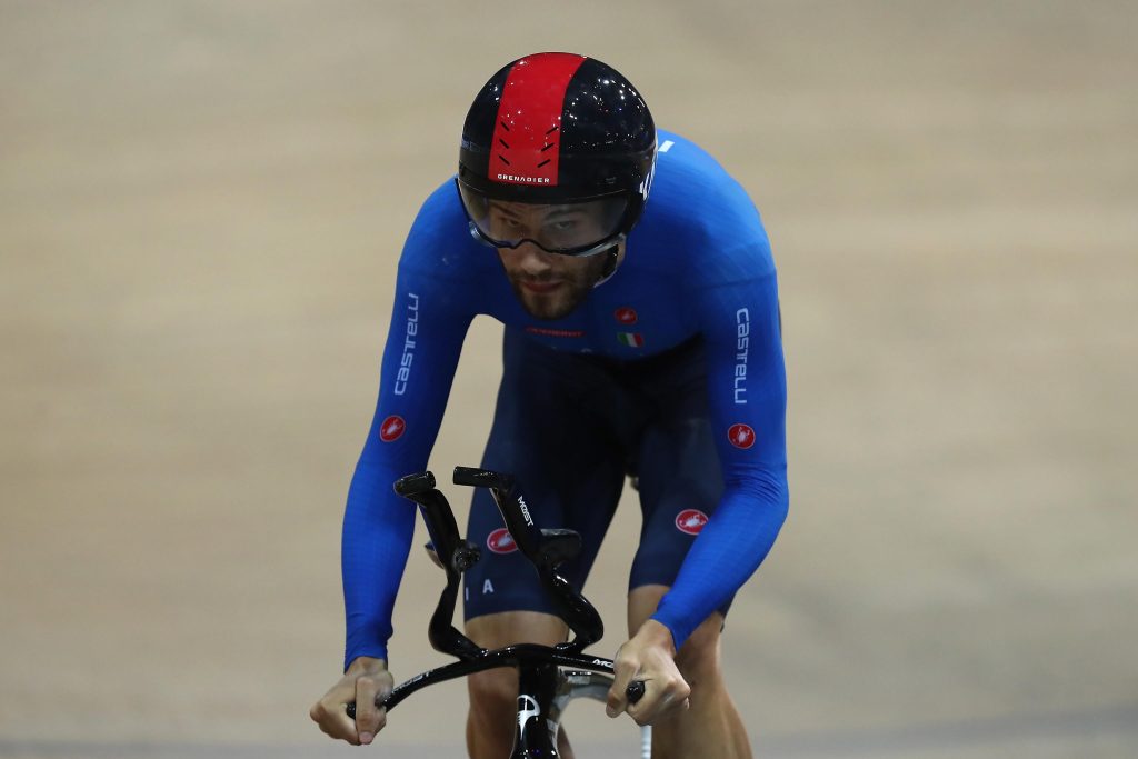 Mondiali ciclismo su pista, Ganna è oro ANSA/EPA/CHRISTOPHE PETIT TESSON