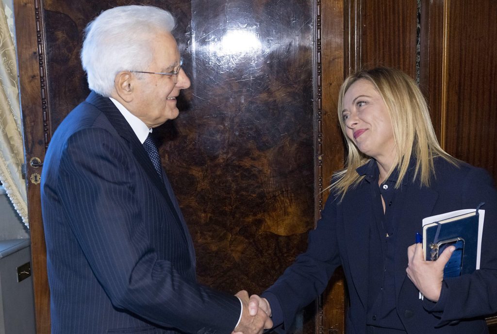 Giorgia Meloni è premier, prima donna in Italia ANSA/EPA/PAOLO GIANDOTTI