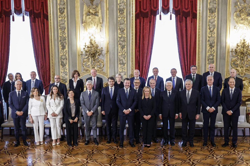 Meloni: governo con orgoglio e senso di responsabilità ANSA/FABIO FRUSTACI