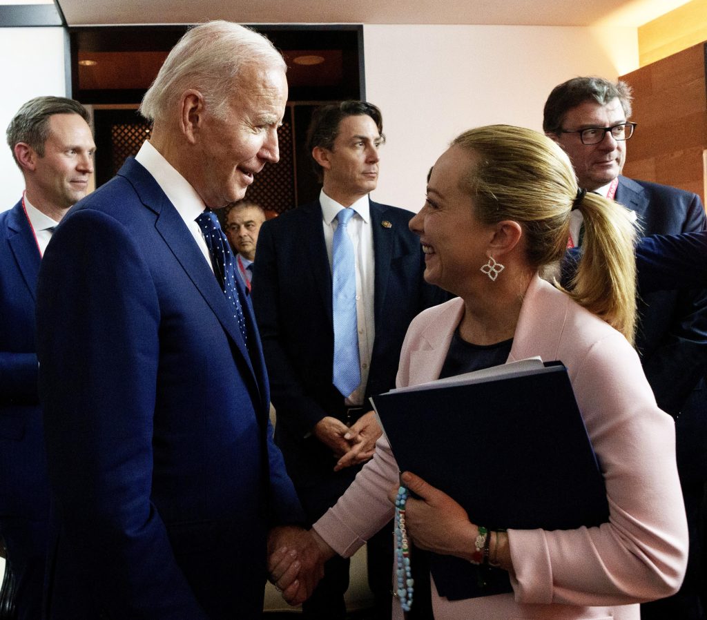 G20, Meloni a colloquio con Biden