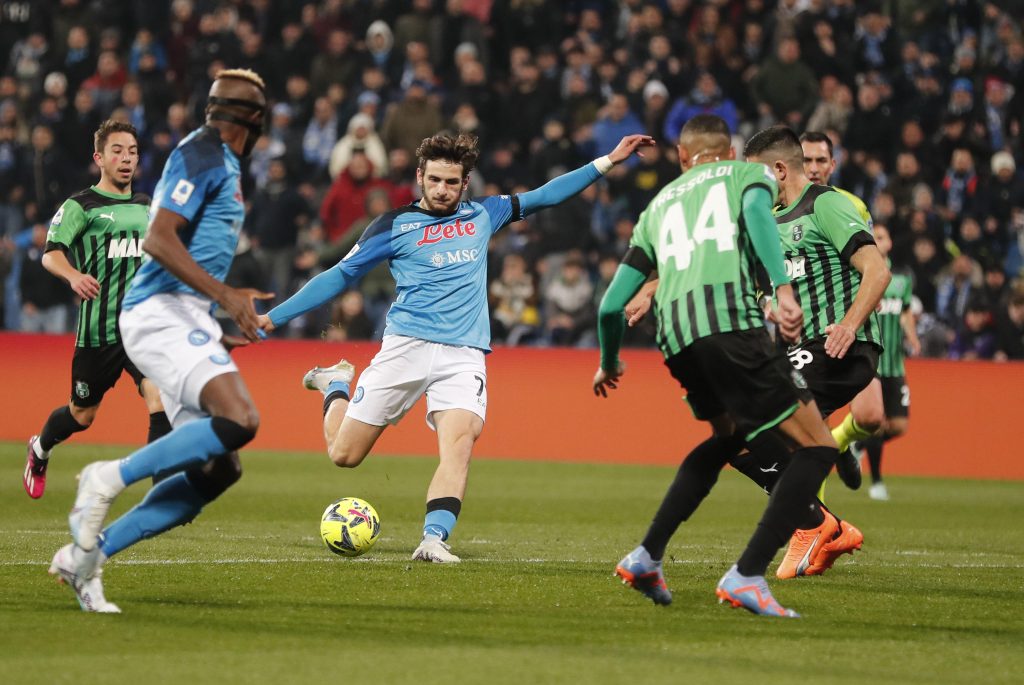 Serie A, il Napoli batte il Sassuolo