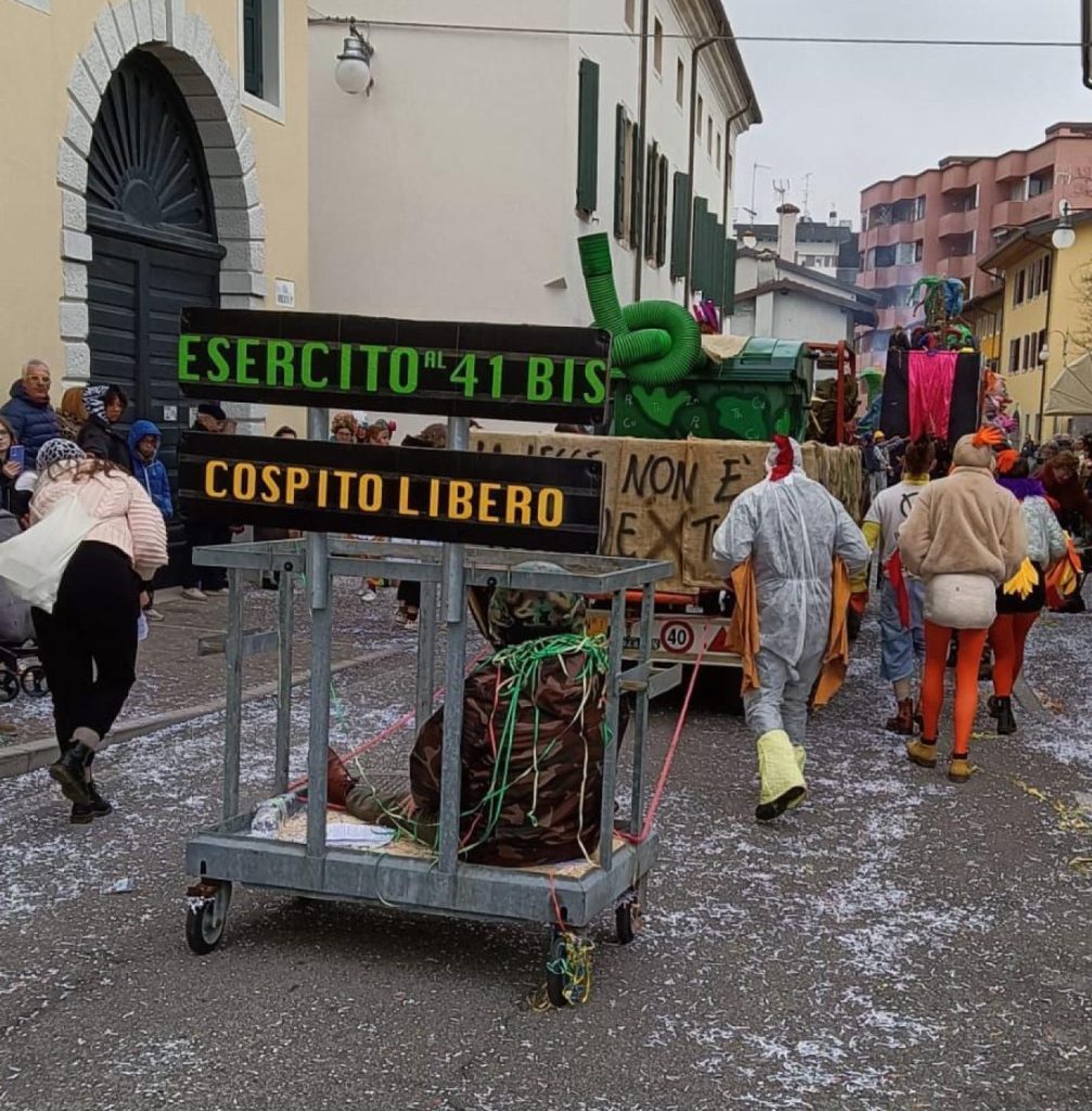 Carnevale di Maniago, spunta carro “Cospito libero”