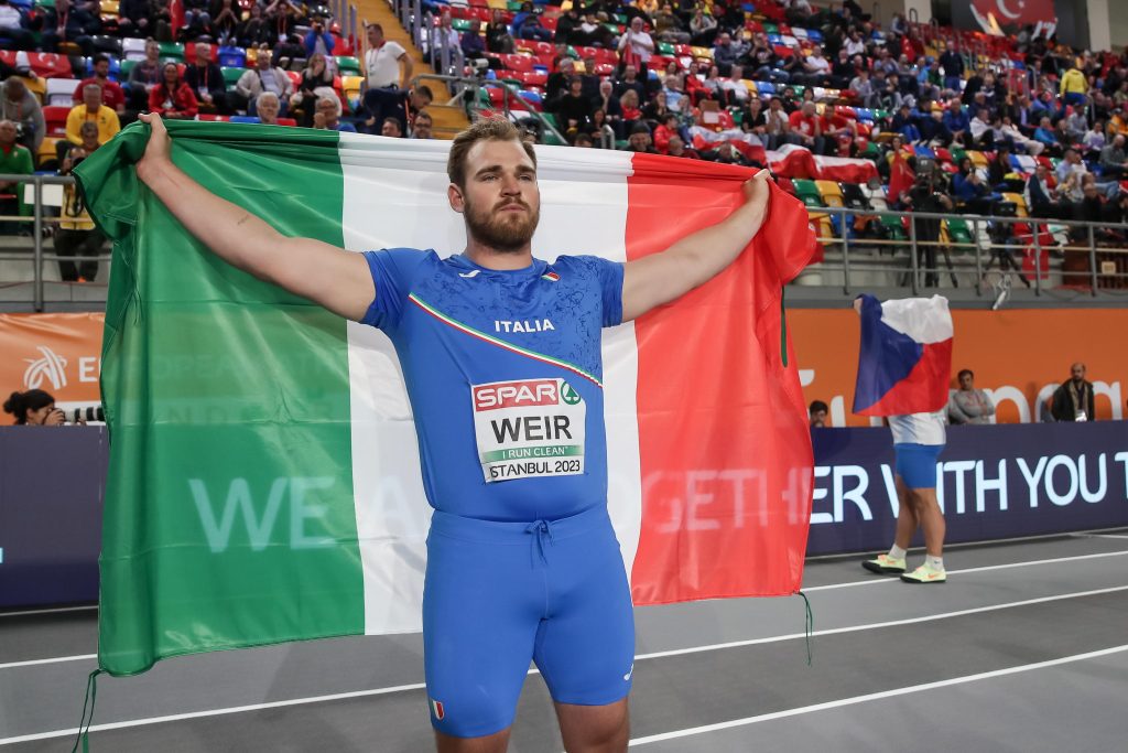 Atletica, Europei indoor: Weir regala il primo oro all’Italia
