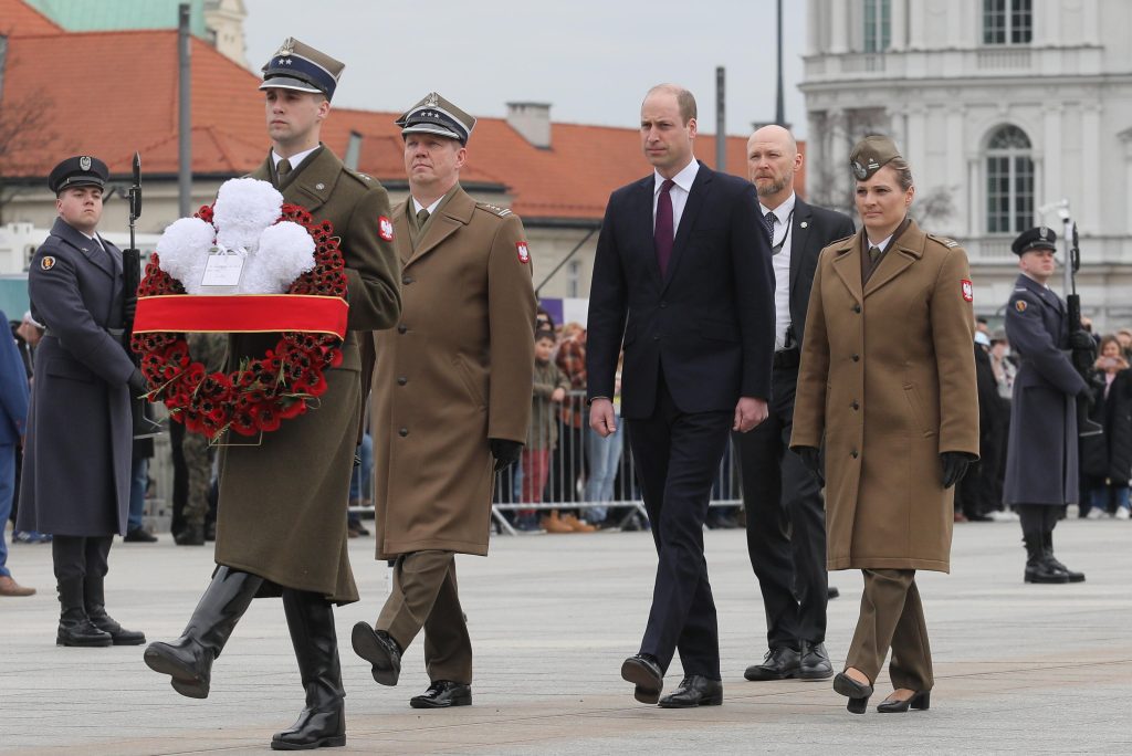 Il principe William incontra il presidente polacco Duda