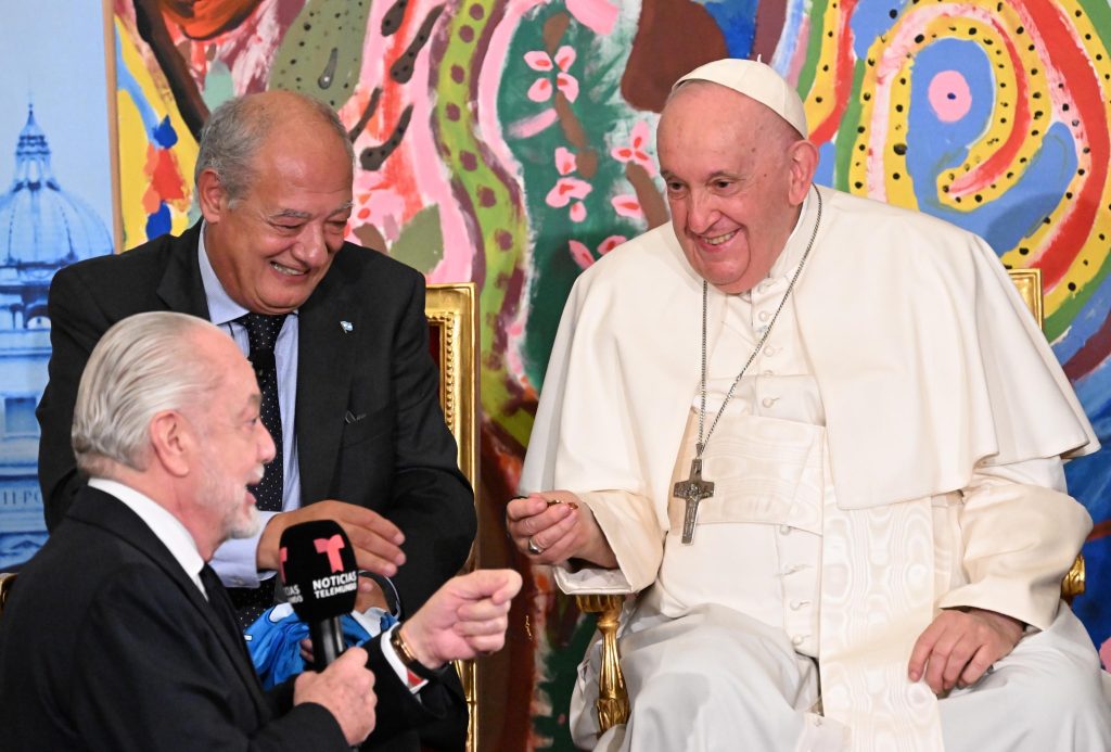 Aurelio De Laurentiis incontra Papa Francesco