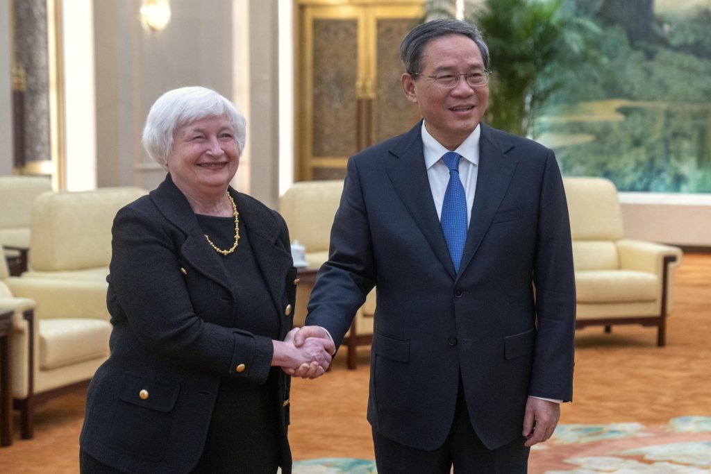 Cina, Yellen incontra il premier Li. Segnali di disgelo
