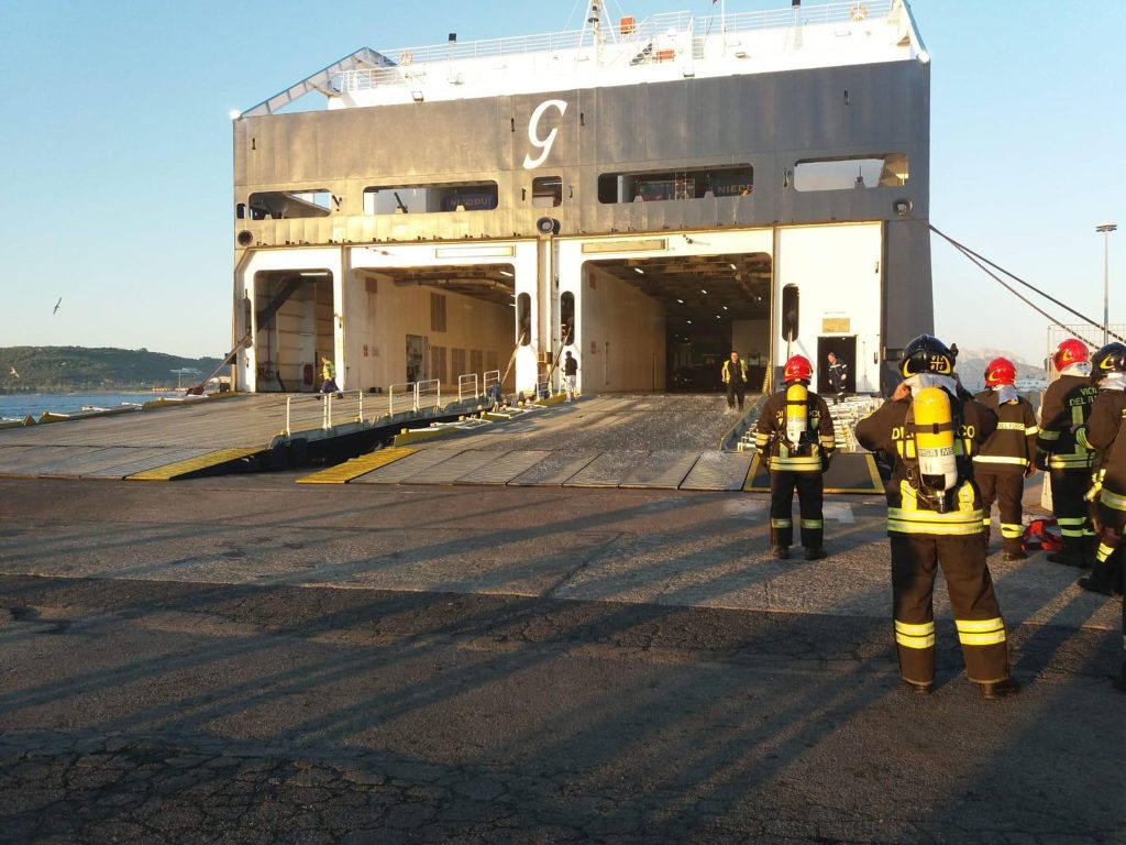 Incendio sulla Grimaldi Lines, due morti