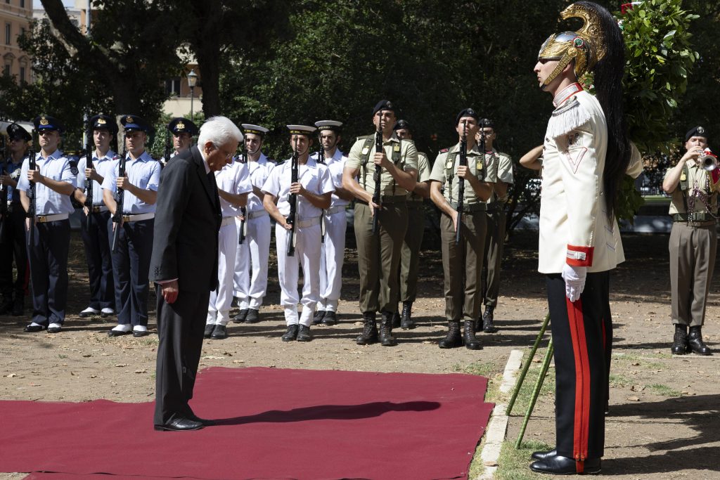 Bombardamento di Roma, Mattarella a San Lorenzo