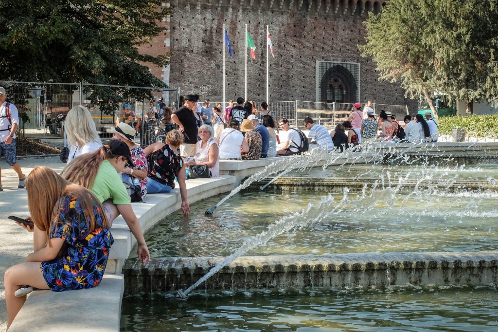 La giornata più calda di sempre a Milano