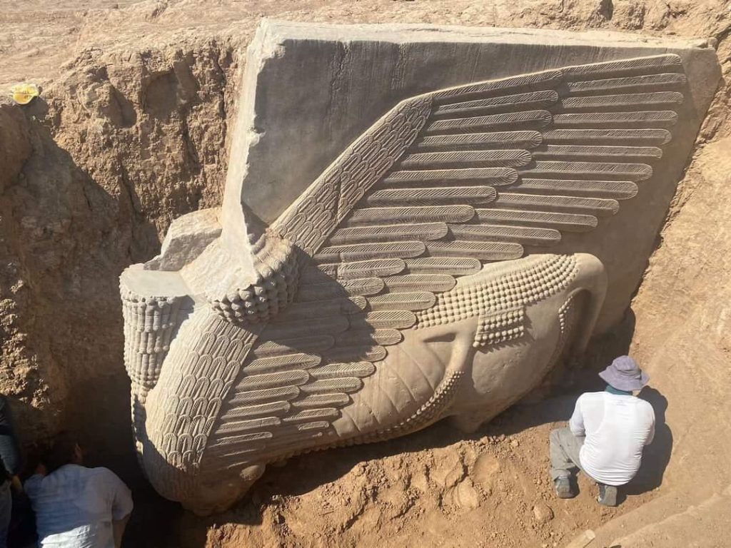 Il lamassu di Khorsabad sopravvissuto all’Isis