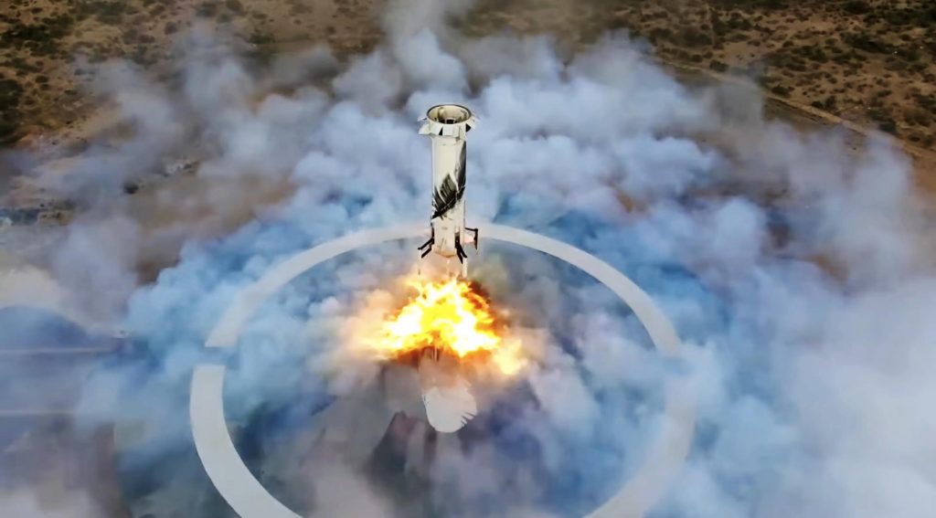 Blue Origin ci riprova: nuovo lancio del razzo New Shepard