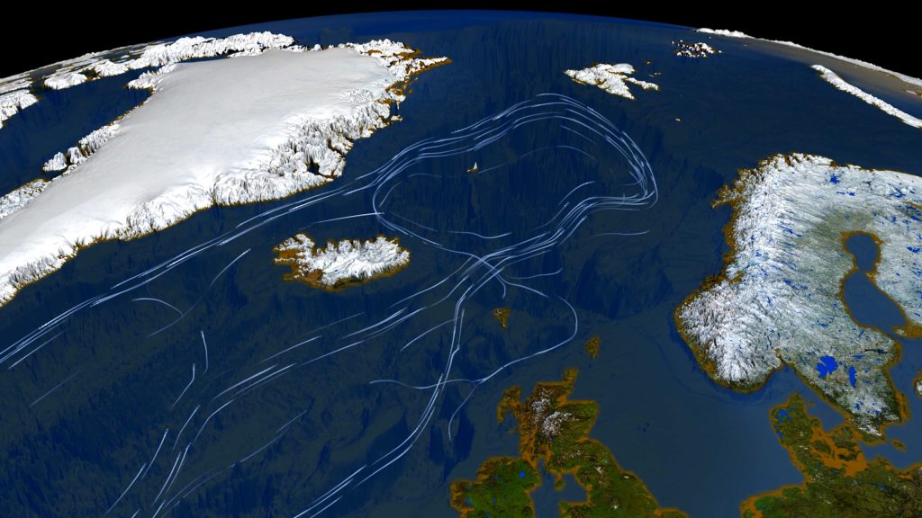 Verso l’Era Glaciale corrente oceano atlantico