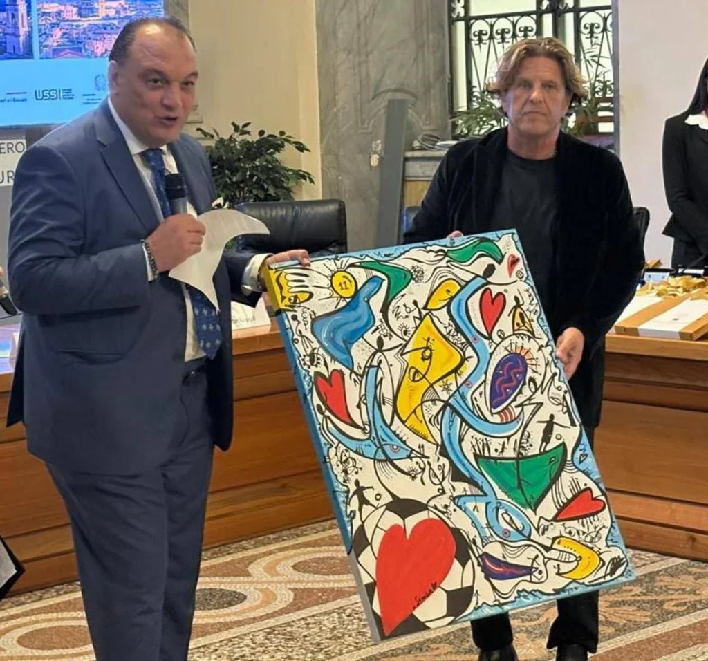 Mihajlović nel ‘cuore’ di tutti, premio alla memoria e opera d’arte di Benito Macerata