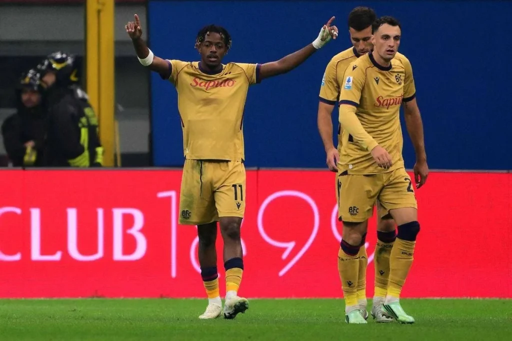 Colpo Bologna a San Siro, tris di Mbangula e Milan battuto 4-2